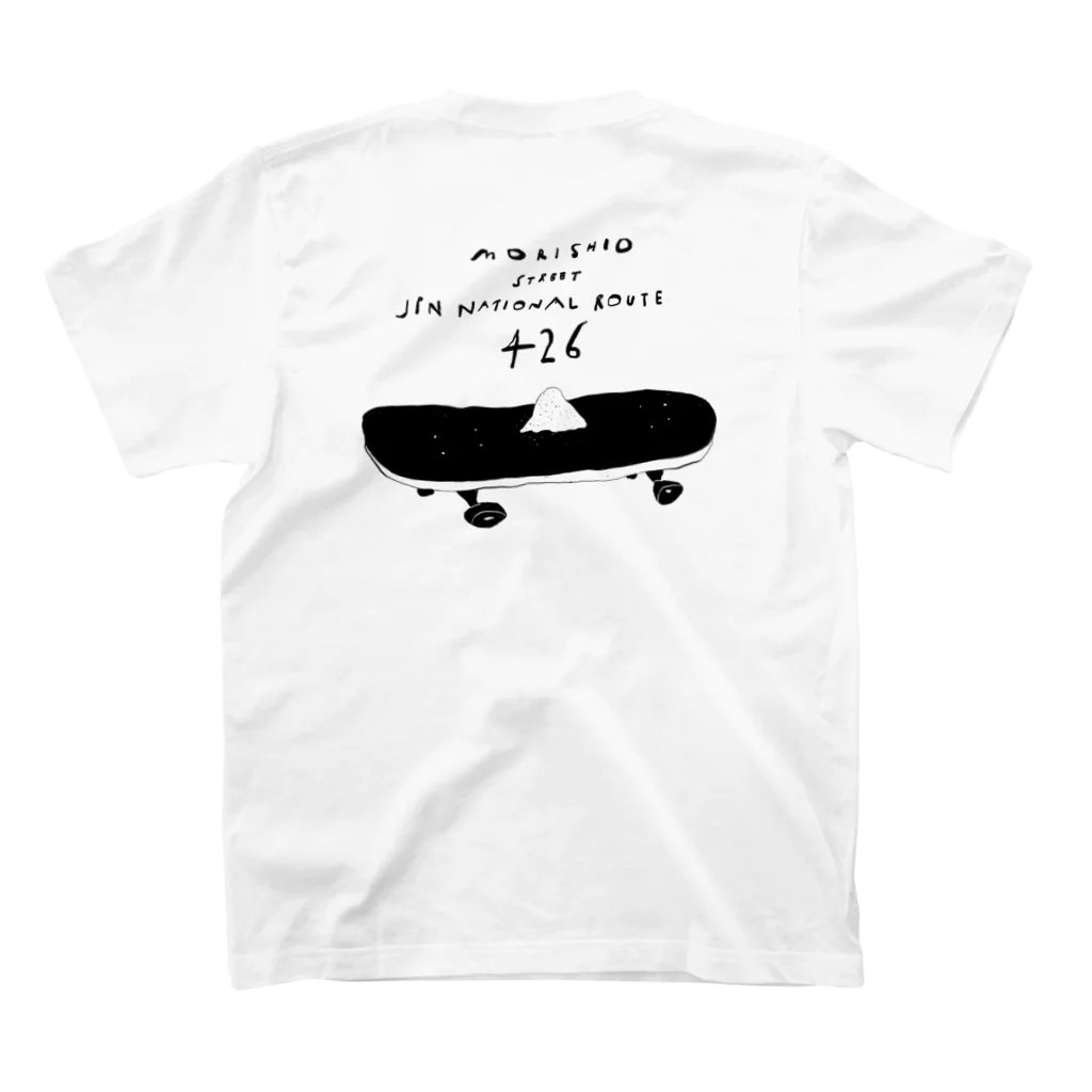 aki_ishibashiの２４６号線と盛り塩 Regular Fit T-Shirtの裏面