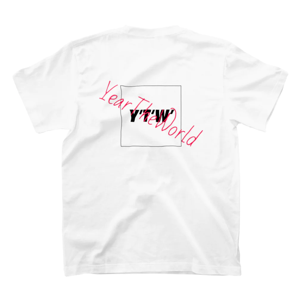 YEAR THE WORLDのYTW LOGO 【square】T スタンダードTシャツの裏面