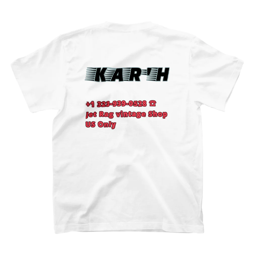 ヘンテコTのKAR‘H ロゴ。 スタンダードTシャツの裏面