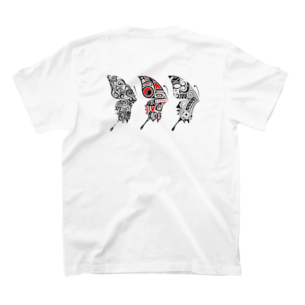 YASの3 Butterfly スタンダードTシャツの裏面