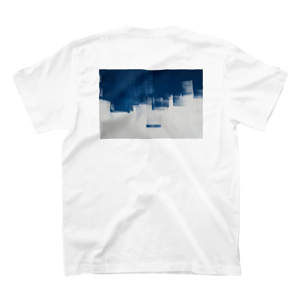 nanato yamadaのWall Painting  Regular Fit T-Shirtの裏面