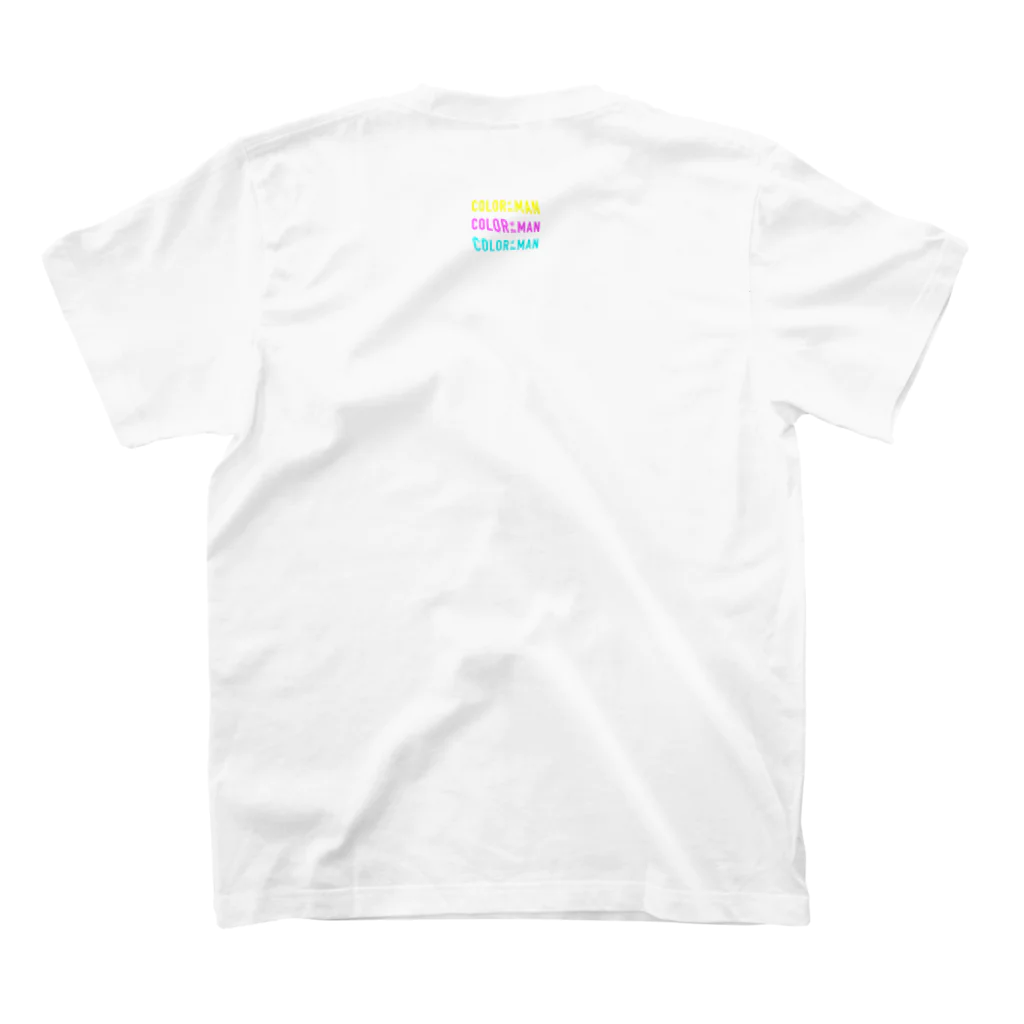 COLOR of the MANのTriple OYAJI -white- Regular Fit T-Shirtの裏面