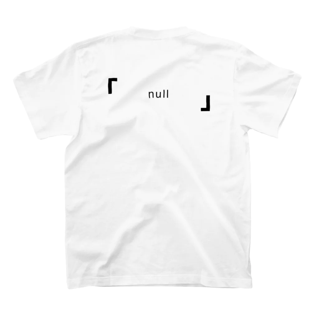 「   null   」の「   anti "shinzou"   」 Regular Fit T-Shirtの裏面
