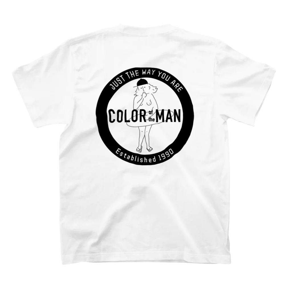 COLOR of the MANのCircle Logo -white- Regular Fit T-Shirtの裏面