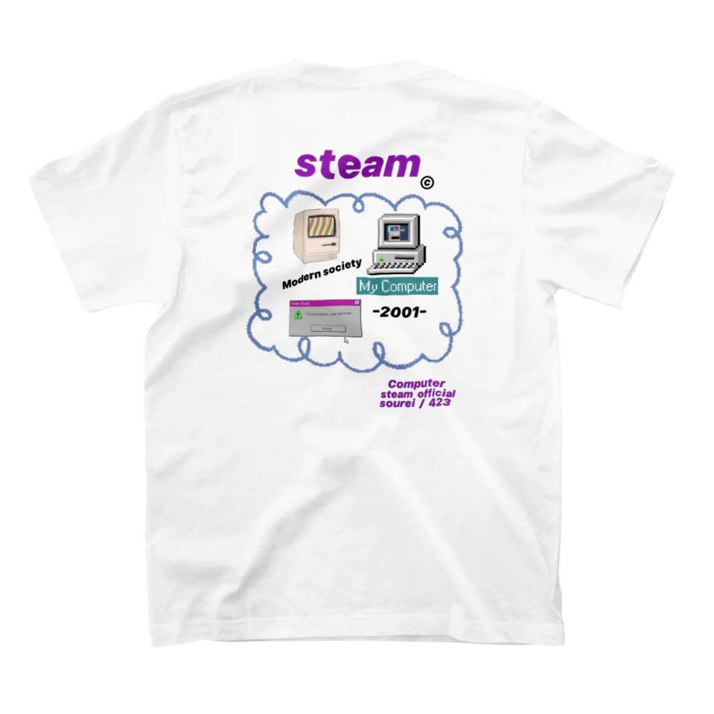 cycleのsteam スタンダードTシャツの裏面