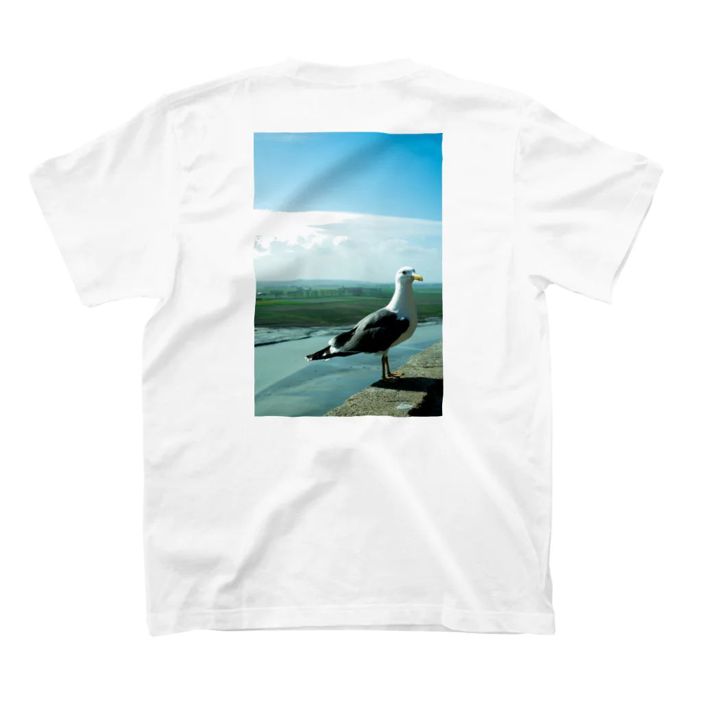 Water_WinterのThe bird in silence スタンダードTシャツの裏面