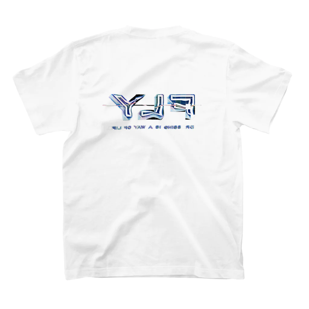 FLYのFLY package スタンダードTシャツの裏面