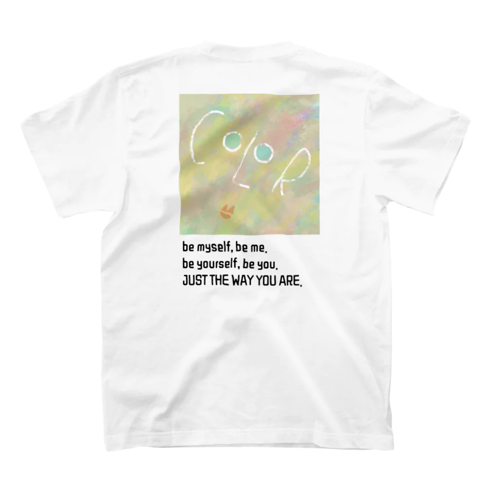 COLOR of the MANのCOLOR “in” the MAN “in” the COLORs スタンダードTシャツの裏面