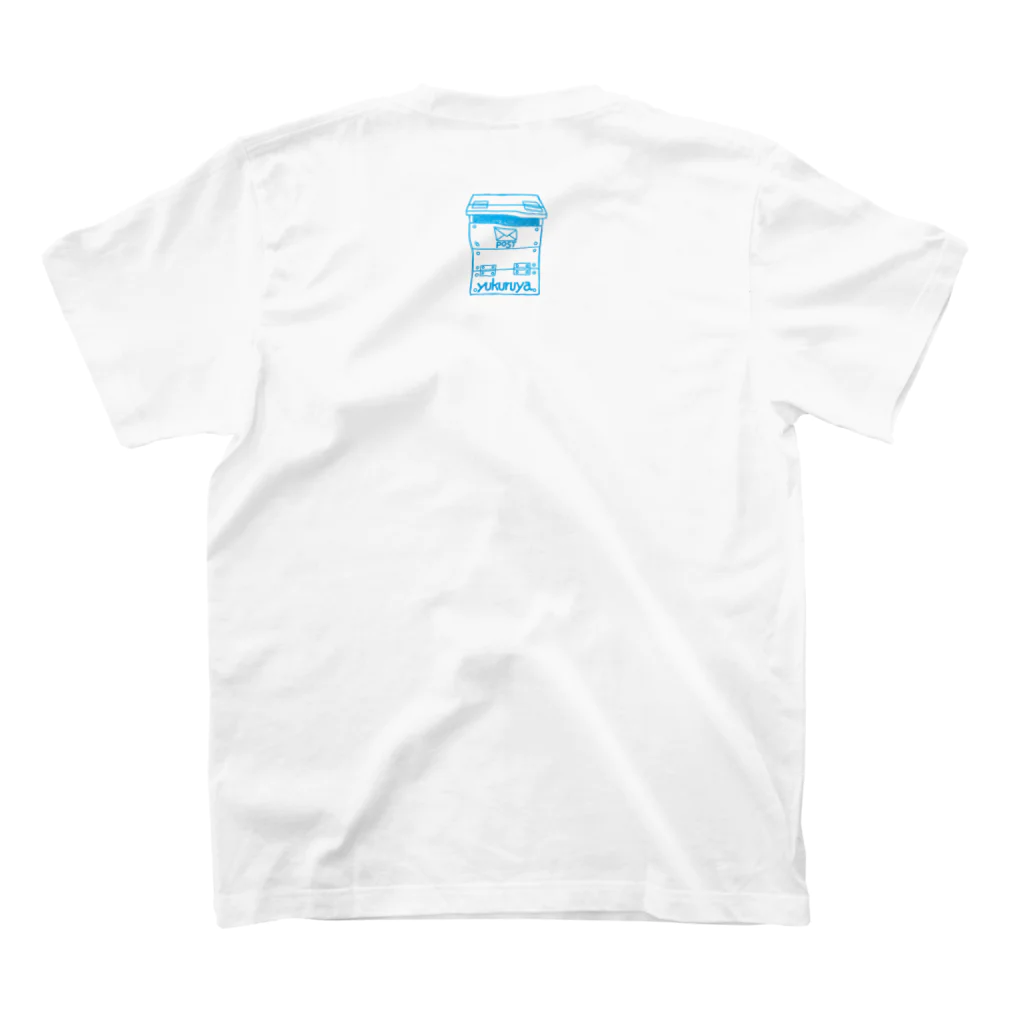 SOUTH ISLAND BLUE 沖縄店のたれ眉BEAR✕ゆくる屋コラボTシャツ 티셔츠の裏面