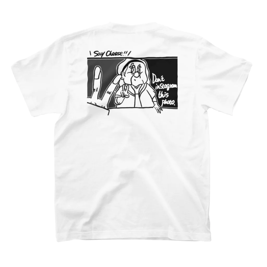 Wasaoのおばあちゃん スタンダードTシャツの裏面