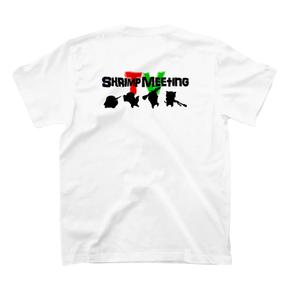 ＳＵＧＡＲのShrimp project【公式ロゴ：シルエット背面】 スタンダードTシャツの裏面