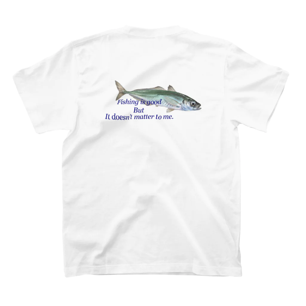 Simple Sample のblue fish  Regular Fit T-Shirtの裏面