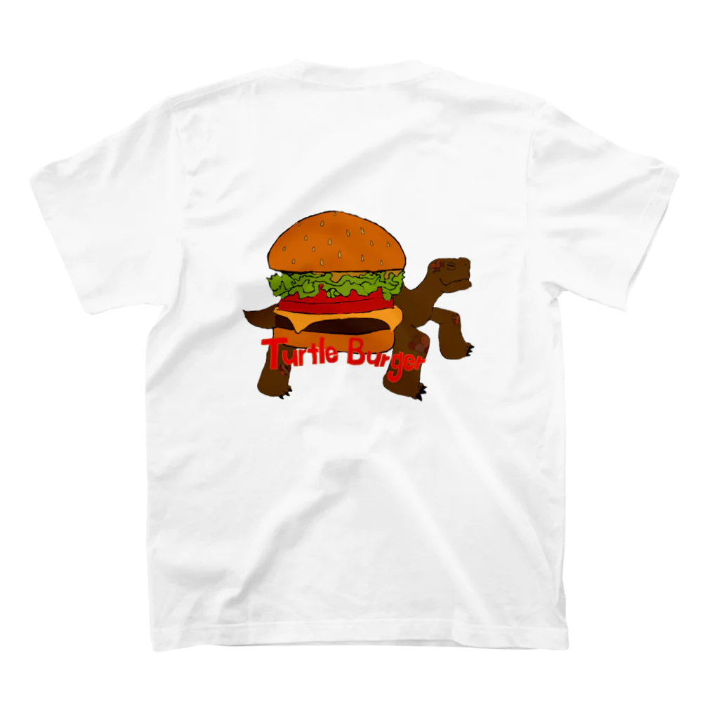 ヌマタマキ革命のTurtle Burger スタンダードTシャツの裏面