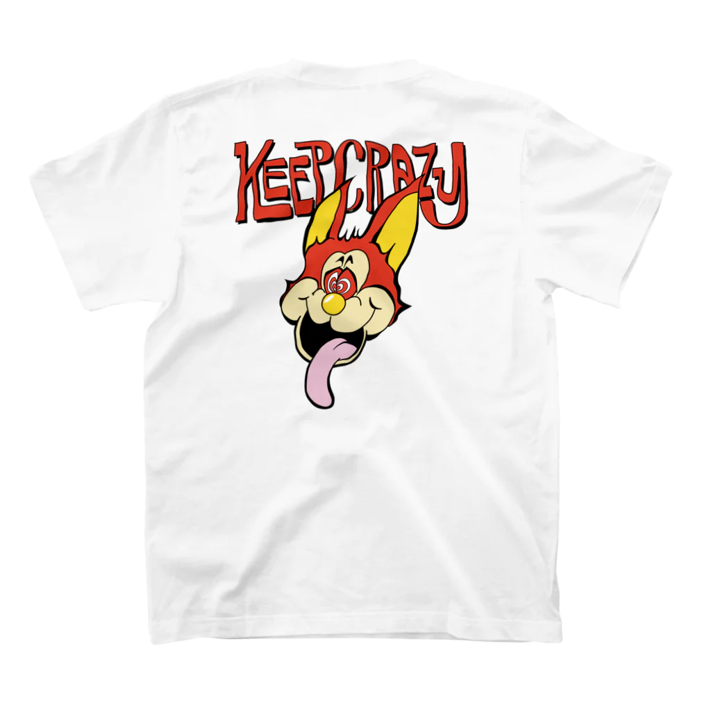 ワロタワロタパラダイスのKEEP CRAZY スタンダードTシャツの裏面