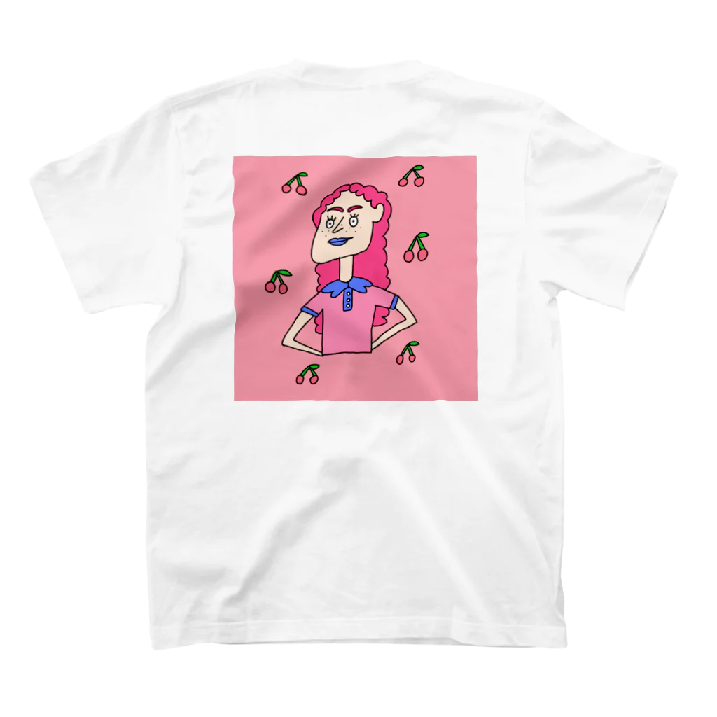 やめごんのCotton candy hair girl スタンダードTシャツの裏面