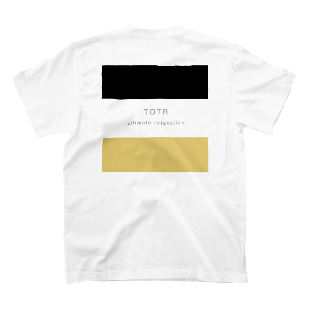 TOTR/mEwのblack.white.yellow スタンダードTシャツの裏面