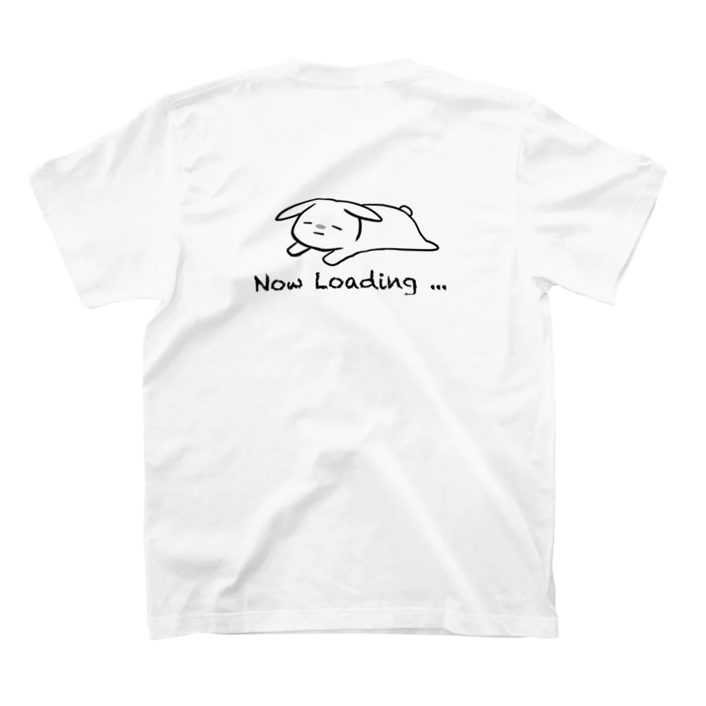 neaのアトリエのうさぎのような何か。mukku (B) Regular Fit T-Shirtの裏面