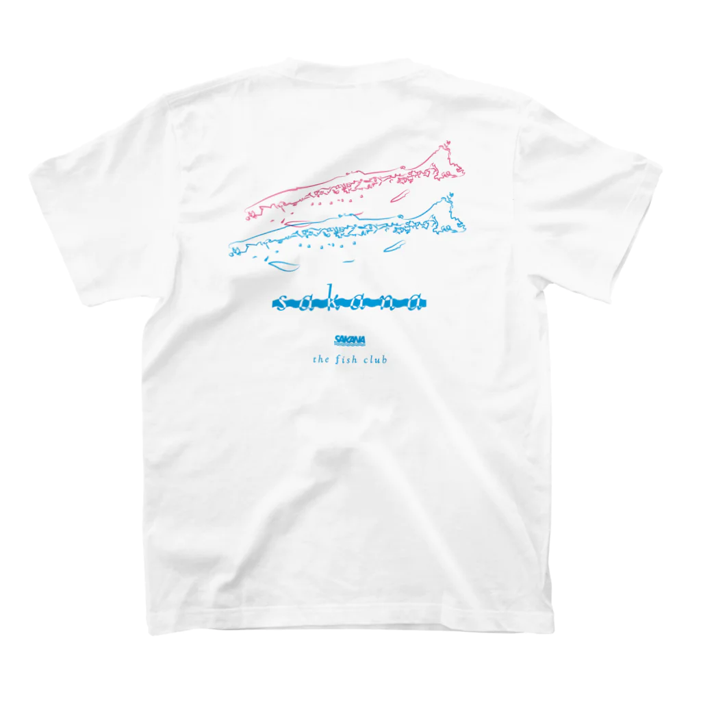 SAKANA  TheFishClubの2匹のさかな スタンダードTシャツの裏面