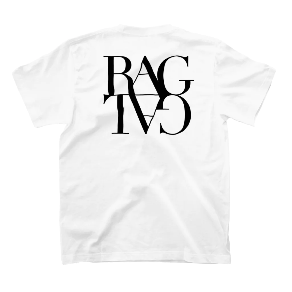 RagTag(ラグタグ)バンド公式グッズの黒ロゴ スタンダードTシャツの裏面