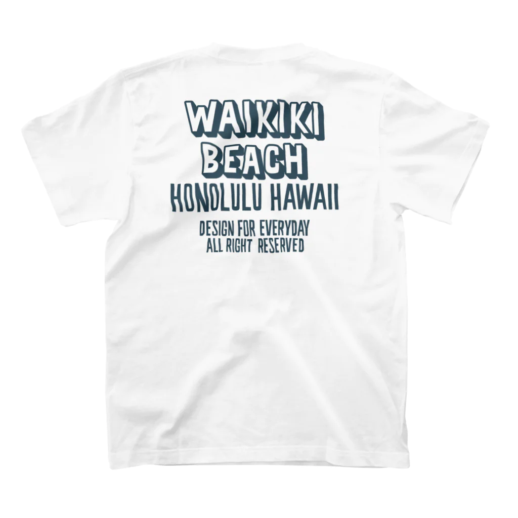Design For EverydayのナンバリングHAWAII　50 Regular Fit T-Shirtの裏面