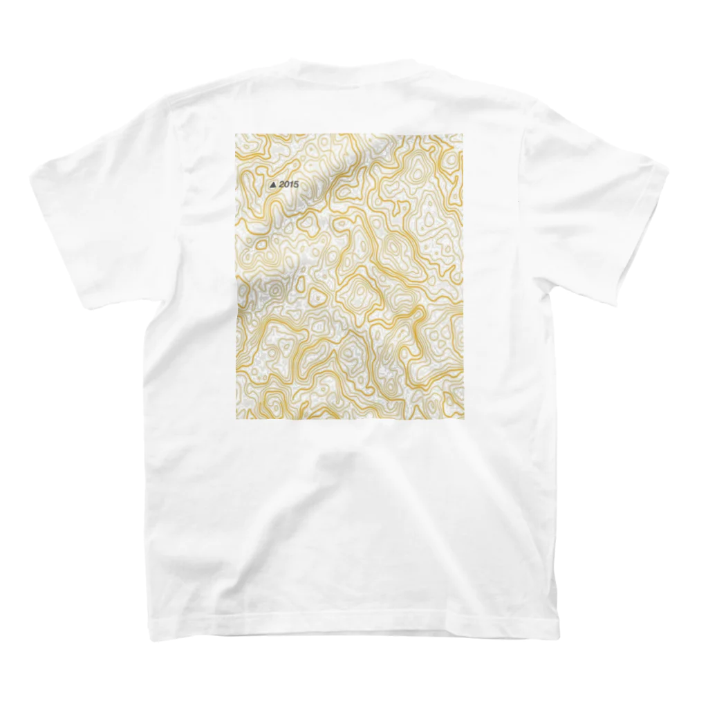 drugのTopographic map Regular Fit T-Shirtの裏面