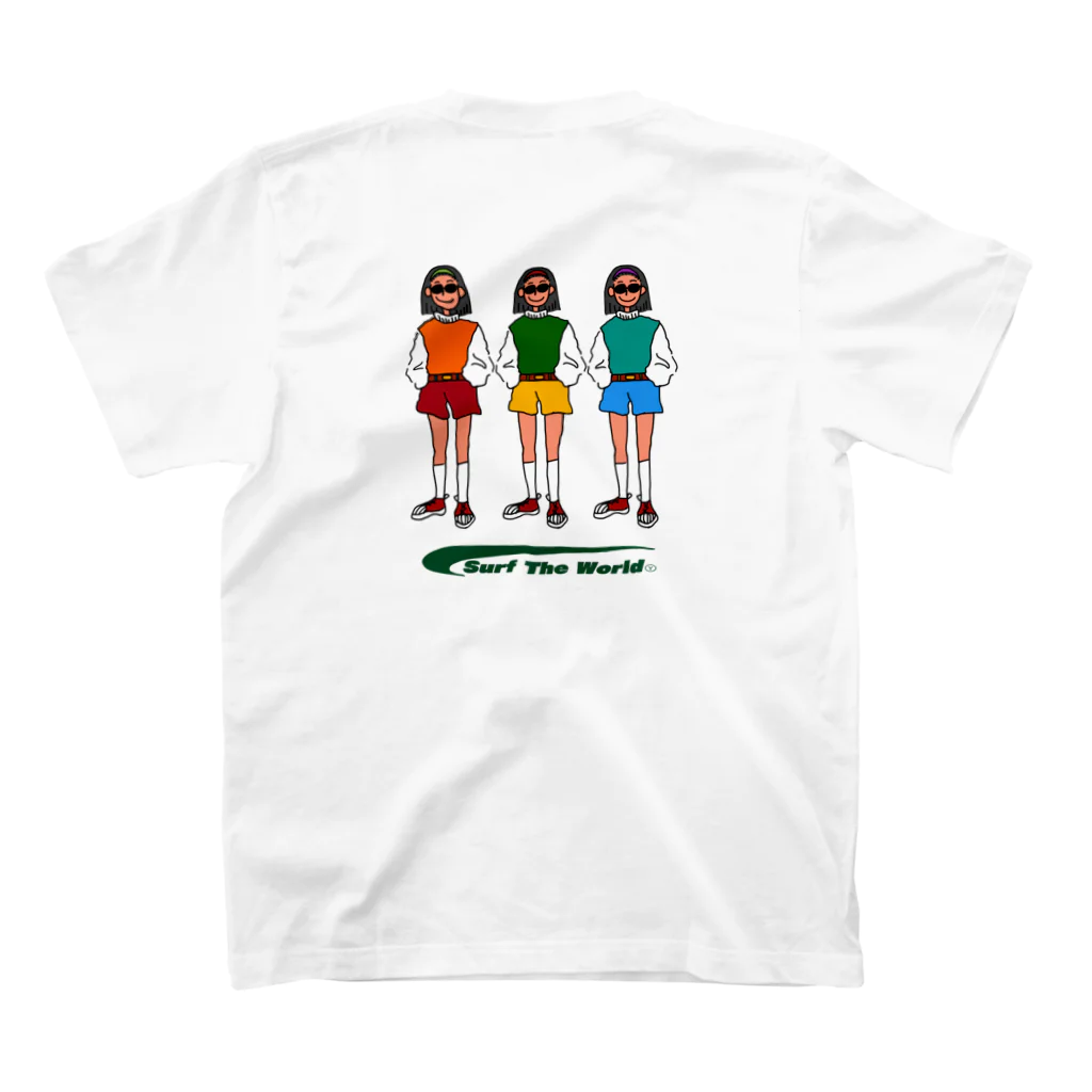 Surf The WorldのTriplet girls スタンダードTシャツの裏面