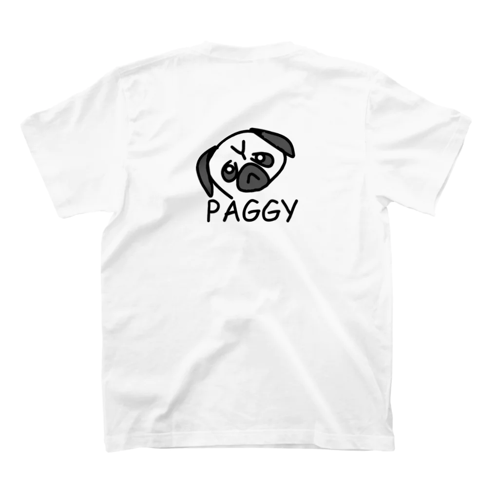 PAGGYのPAGGY 前文字、背面フェイスT スタンダードTシャツの裏面