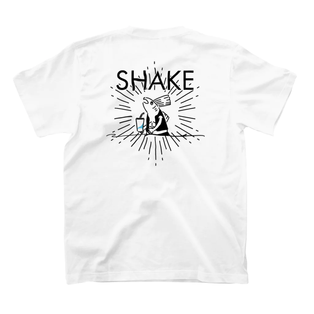 SHAKE屋の鮭SHEKE！！ スタンダードTシャツの裏面