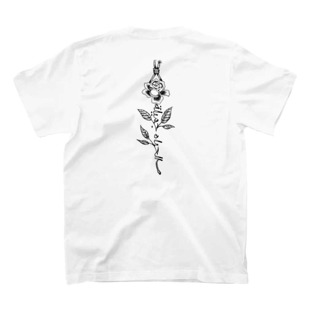 RnTaTTooのRose スタンダードTシャツの裏面