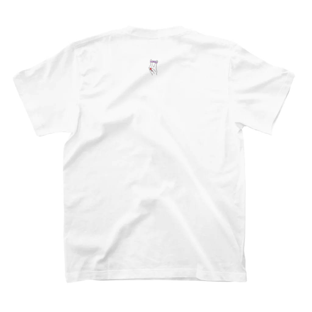 ひそかのおみせやさんの朝焼け Regular Fit T-Shirtの裏面