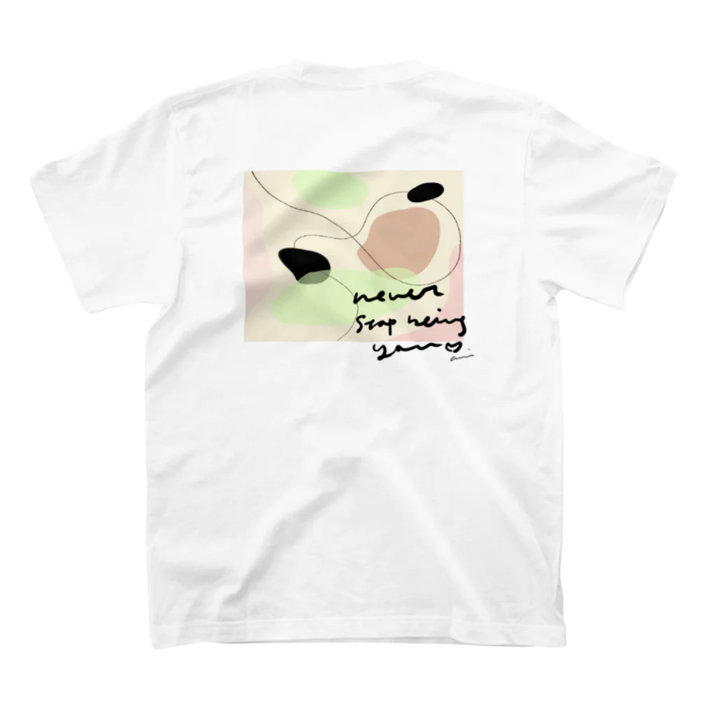 Blume.のNever stop being you 両面プリント スタンダードTシャツの裏面