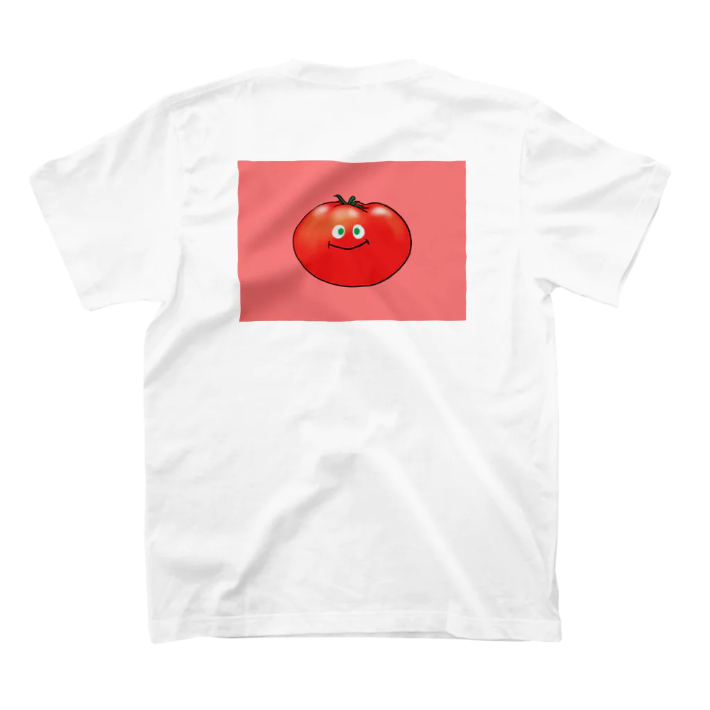 soranaito-togo_redpandaの“Smiling” Tomato スタンダードTシャツの裏面