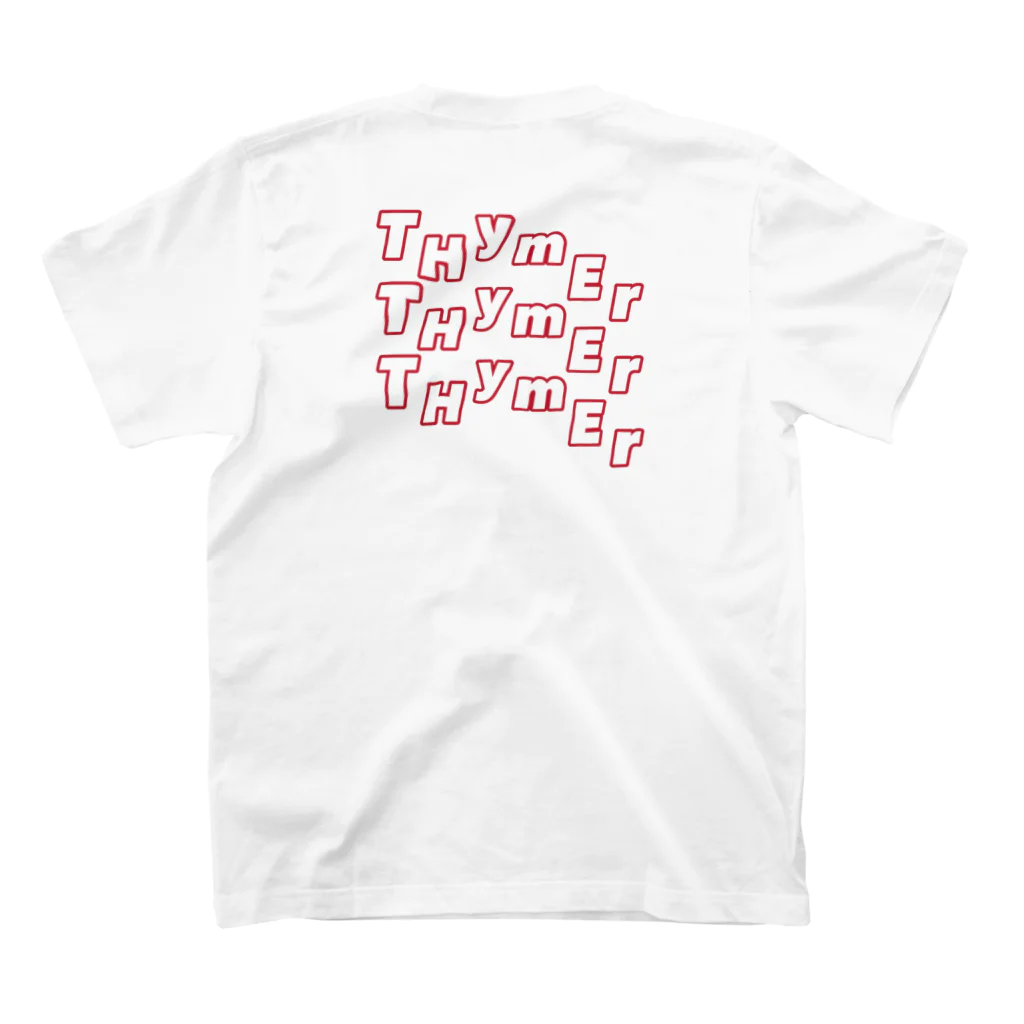 thymerのTHymEr  RED スタンダードTシャツの裏面