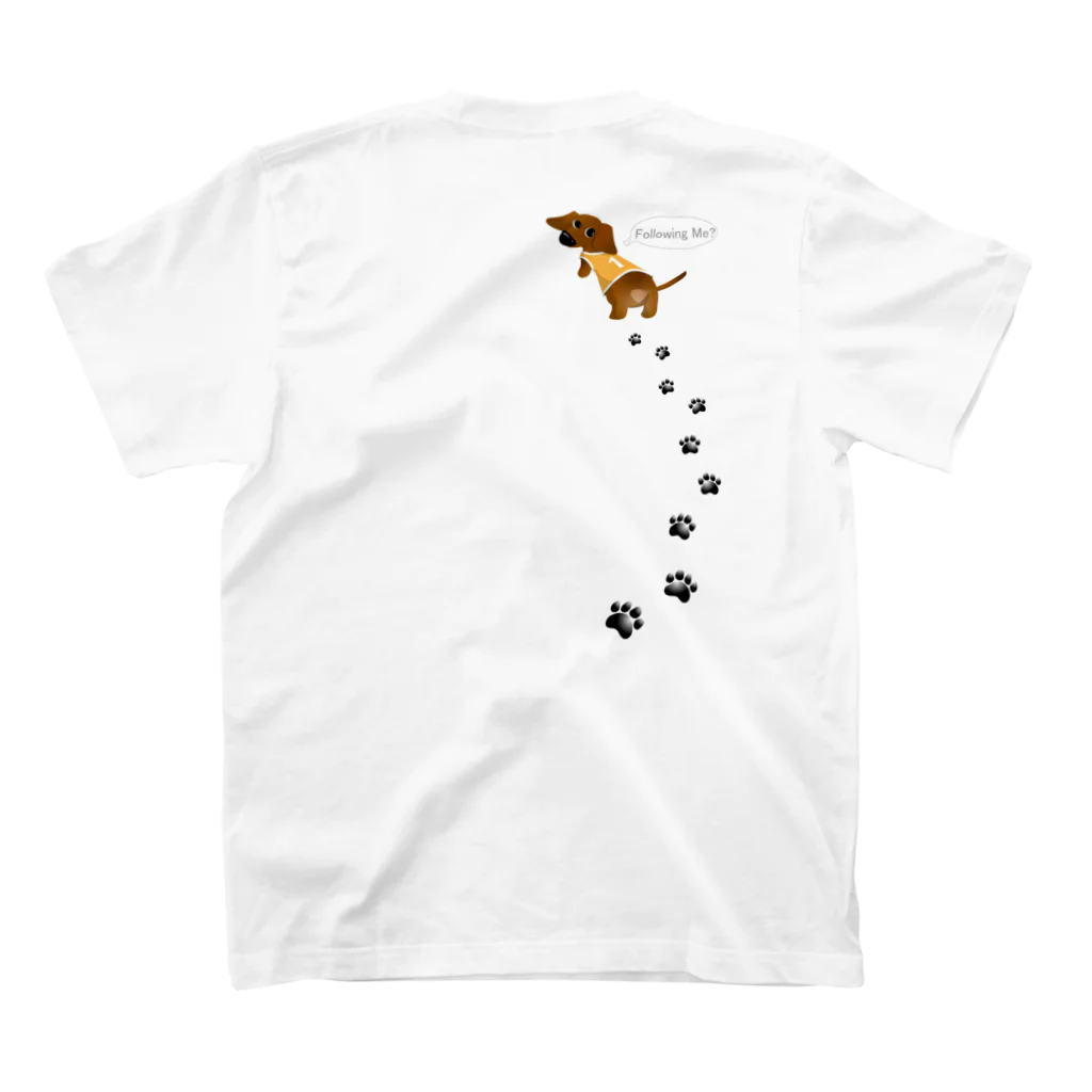 10’s HeavenのFollowing Me?【Sシェイデッドレッド/BOY】 スタンダードTシャツの裏面