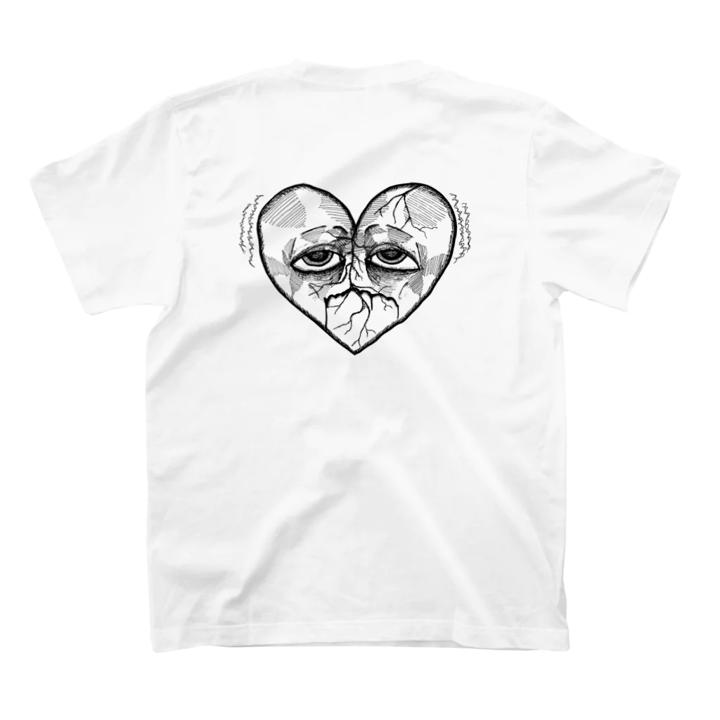 バイク好きのTシャツ屋のBroken heart スタンダードTシャツの裏面