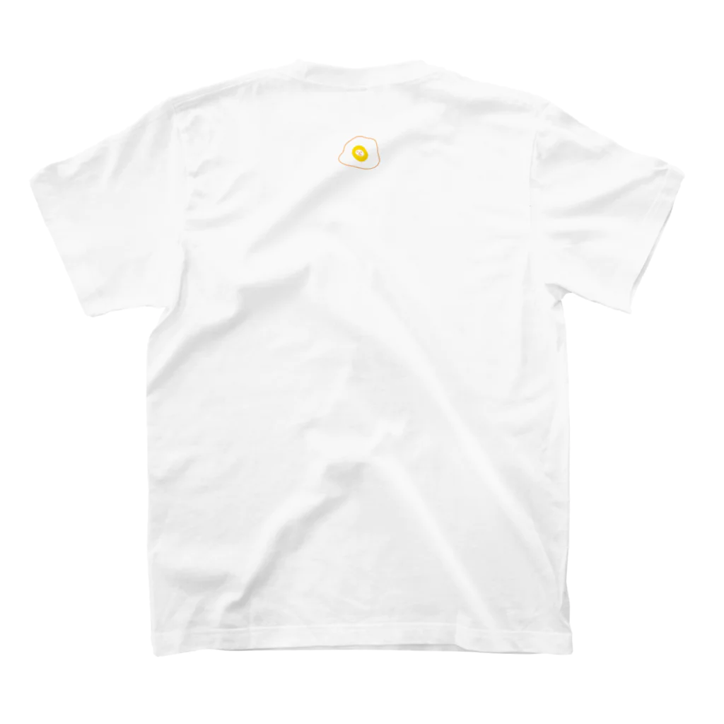 nicovoの太陽と月と目玉焼き、A Regular Fit T-Shirtの裏面