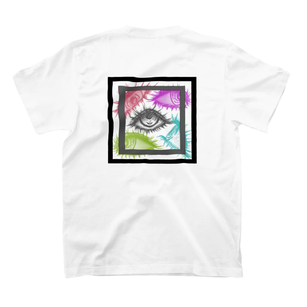 lierabbitのEyes in the square スタンダードTシャツの裏面