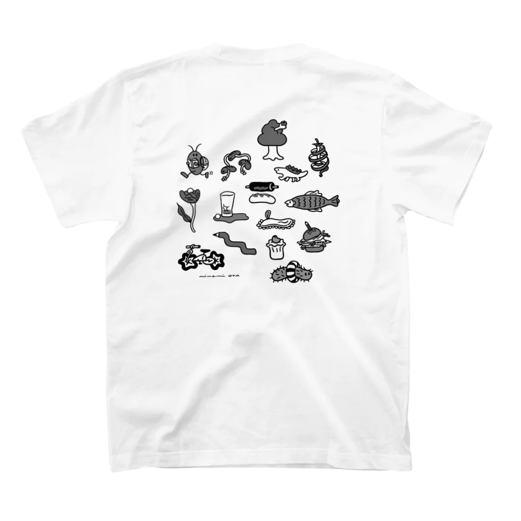 OTA Minamiのwa~rp_101(mono) Tshirt スタンダードTシャツの裏面