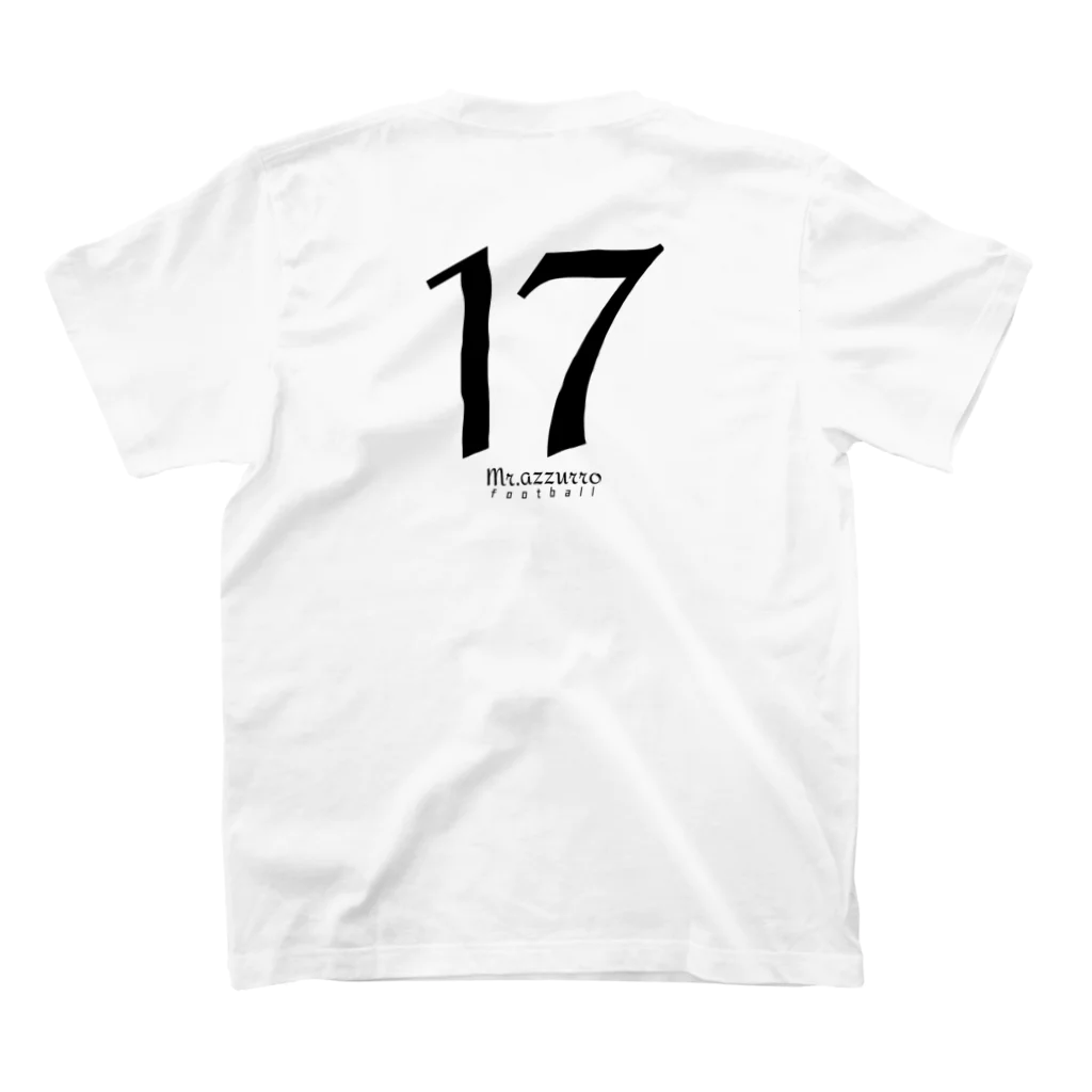 Mr.azzurroの背番号17 Regular Fit T-Shirtの裏面