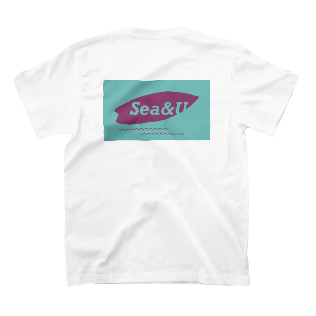 ふじもとみむのSea&U  背面ロゴTシャツ スタンダードTシャツの裏面