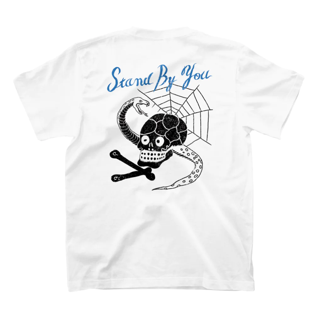 YourSukajanTshirt.comのスカル シーサイドブラック Regular Fit T-Shirtの裏面