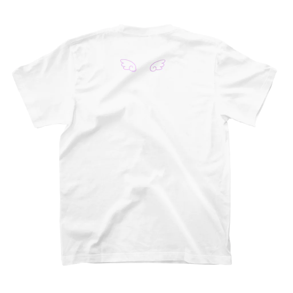 はぬの天使の羽（ピンク） Regular Fit T-Shirtの裏面