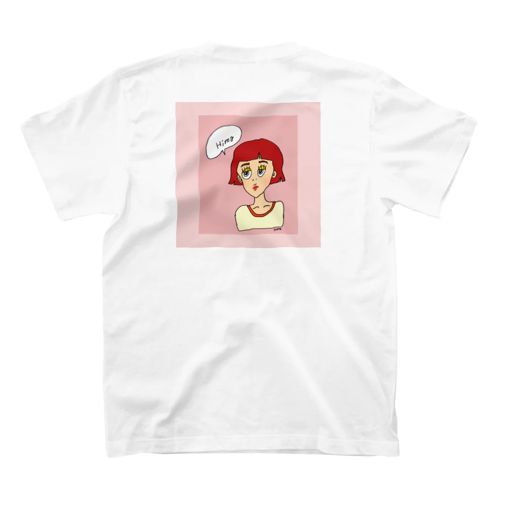 Hare_のred hair girl Regular Fit T-Shirtの裏面