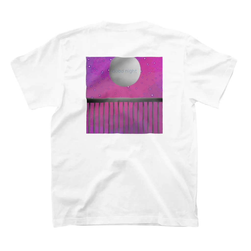 いつまでも子供のままの眠れぬ月夜。parallel バックプリント スタンダードTシャツの裏面