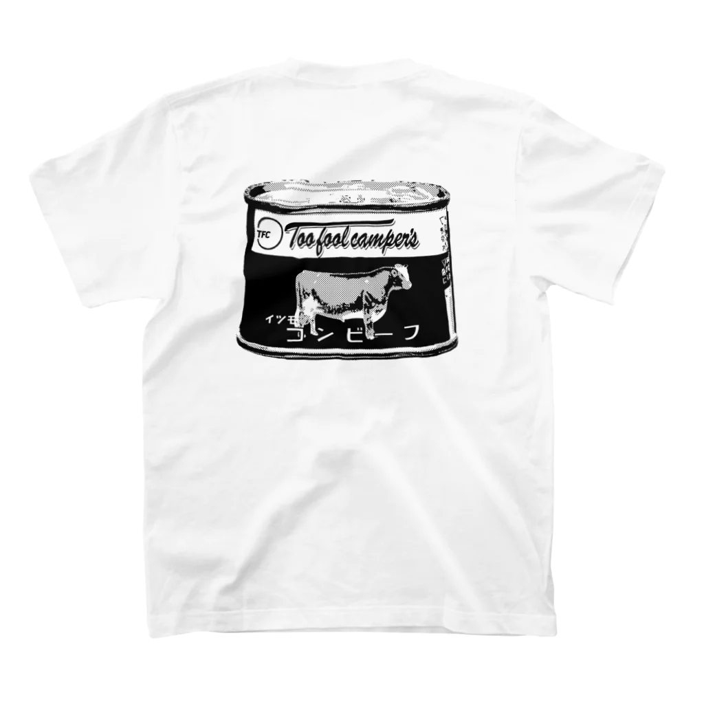 Too fool campers Shop!のイツモのコンビーフ01(黒文字) スタンダードTシャツの裏面