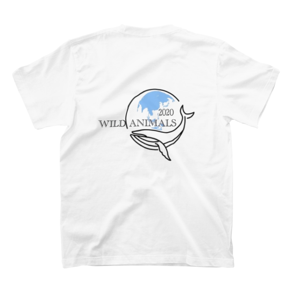 Wild Animals [公式]のTシャツ [Wild Animals公式] クジラ Regular Fit T-Shirtの裏面