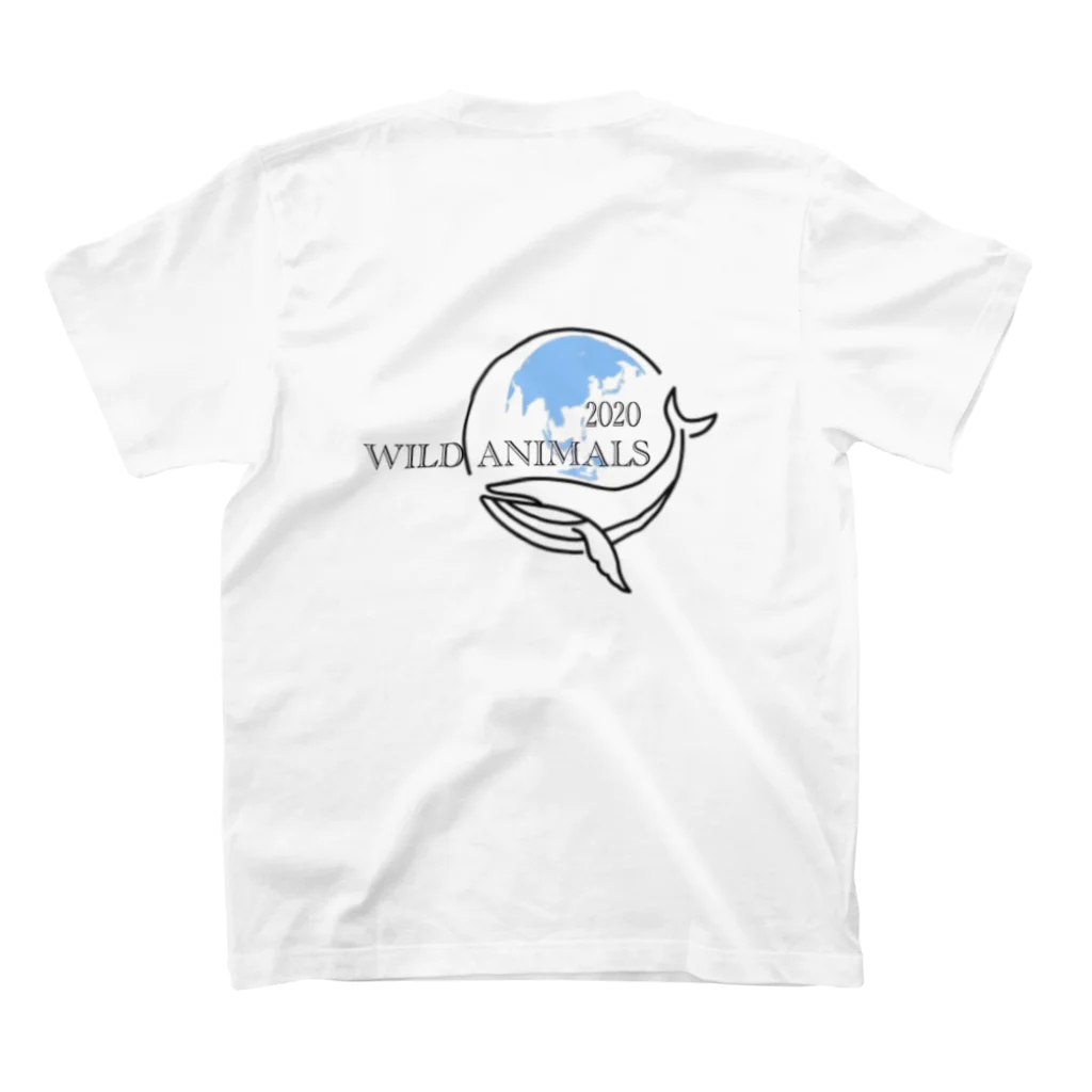 Wild Animals [公式]のTシャツ [Wild Animals公式] クジラ Regular Fit T-Shirtの裏面