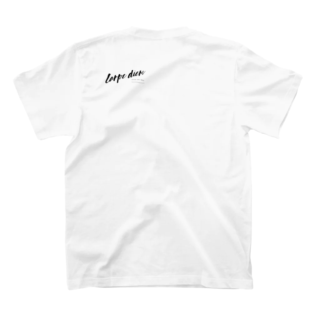 ポジティブＴシャツ屋さんのその日を摘め Carpe diem Regular Fit T-Shirtの裏面