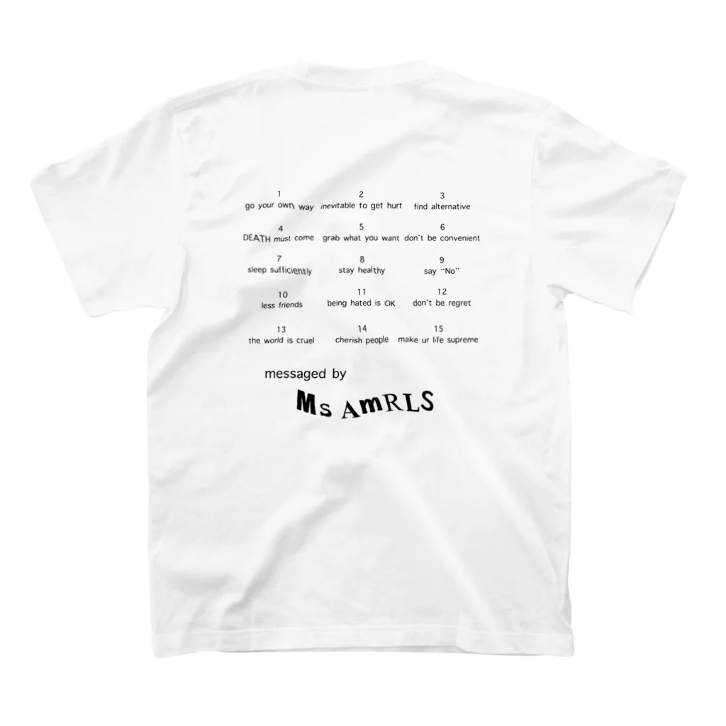 Ms Amaryllis のMs Amaryllis For every teenagers Regular Fit T-Shirtの裏面