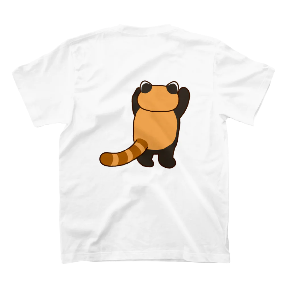 COT0w0TONのバンザイレッサーパンダ スタンダードTシャツの裏面